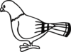 Pigeon For Coloringbook Clip Art