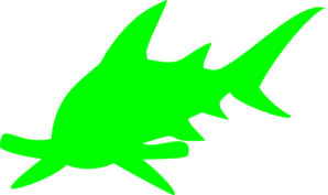 Green Shark Clip Art