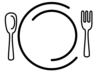 Knife And Fork Clipart White Clip Art