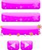 Pink Girl Buttons Clip Art