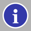 Blue Info Icon Clip Art
