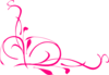 Pink Vine Swirl 2 Clip Art