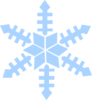 Blue Snowflake Clip Art