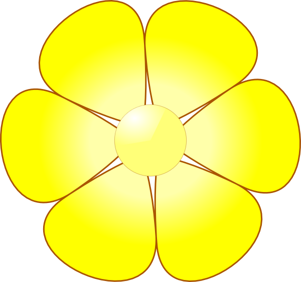 yellow flower clip art - photo #20