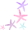 Starfish Prints Clip Art