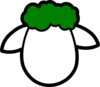 Green Counter Sheep Clip Art