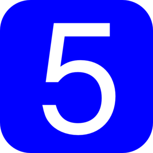 Red, Rounded, Square With Number 4 Clip Art
