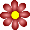 Maroon Flower Clip Art