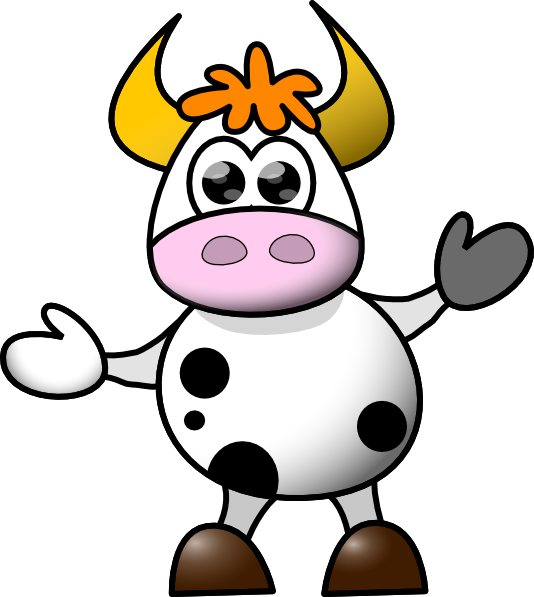 Cow No Spots Clip Art at Clker.com - vector clip art online, royalty