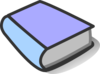 Purple Book Reading Clip Art