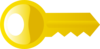 Key Yellow Clip Art