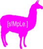 [s!mple.] Logo Neon Pink Clip Art