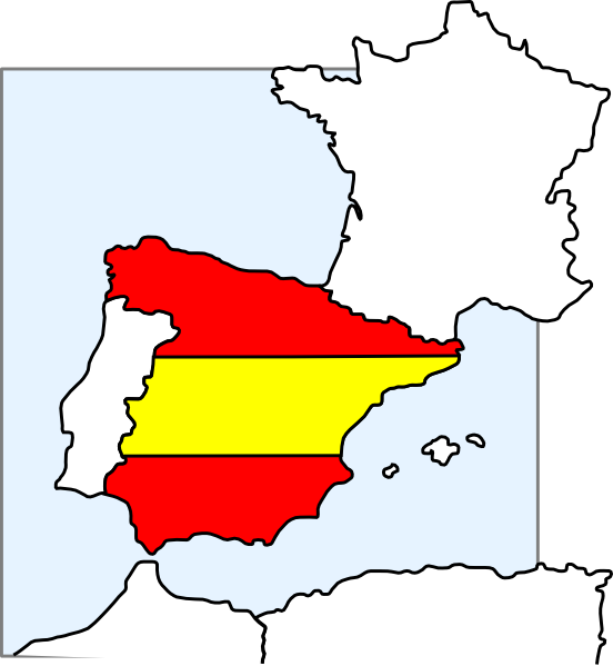 clipart map of spain - photo #3