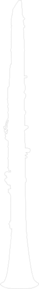 Clarinet, White Clip Art