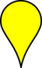 Google Maps Icon - Blank Yellow Clip Art