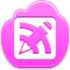 Blog Writing Button Icon Image