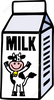 Cartoon Milk Carton Image