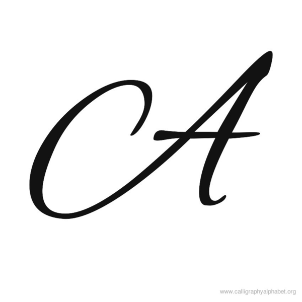 free calligraphy alphabet clipart - photo #4