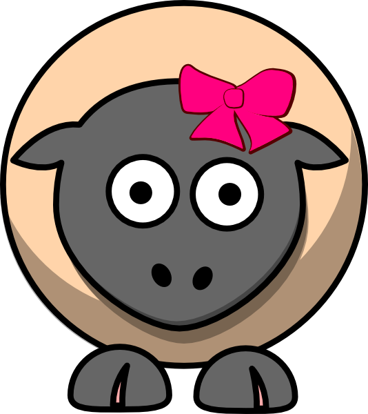 free clip art cartoon sheep - photo #2