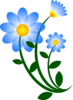 Nature Flower Blue Motif Image