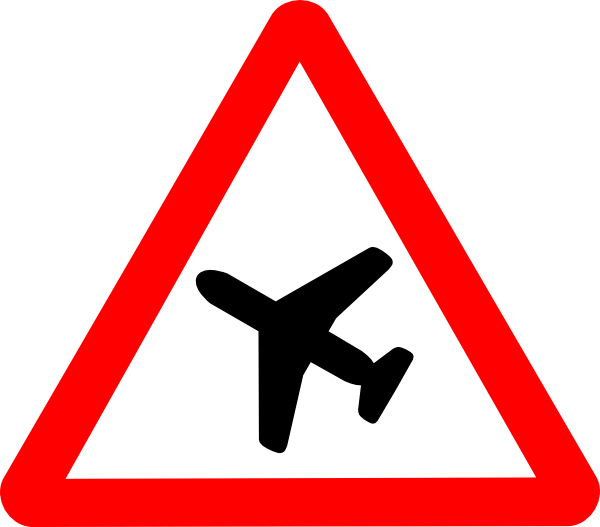 Airplane Road Sign Clip Art at Clker.com - vector clip art online