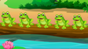 Speckled Frogs Clipart Image