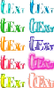 Gloss And Bump For Text Clip Art