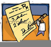 Doctor Writing Prescription Clipart Image