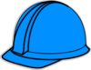 Blue Hard Hat Clip Art