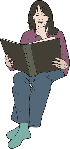clipart woman reading book - photo #10
