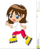 Free Clipart Rollerskating Image