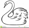 Swan Silhouette Clipart Image