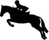 English Jumping Horse Clipart Image