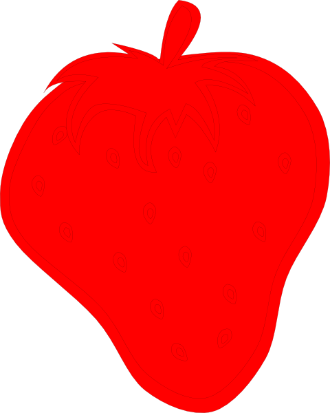 red strawberry clipart - photo #7