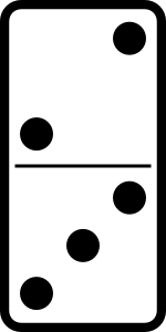 Domino Set 13 Clip Art