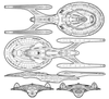 Starship Enterprise Outline Image