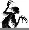 Scared Devil Clipart Image