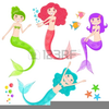 Free Mermaid Clipart Kids Image