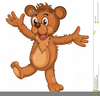 Cartoon Brown Bear Clipart Image