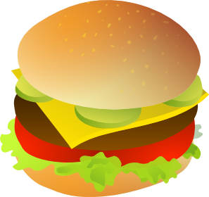 Cheese Burger Clip Art at  - vector clip art online, royalty free  & public domain