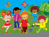 Clipart Happy Children Playing Image