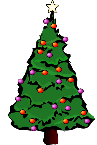 christmas tree clipart vector - photo #47