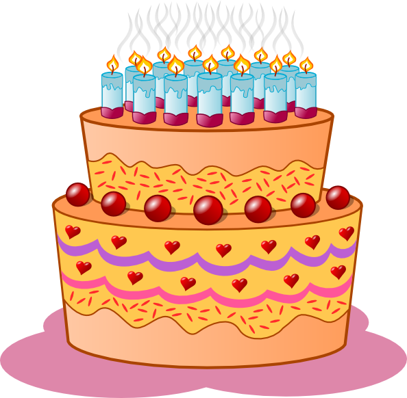 clip art birthday cake animated - photo #21