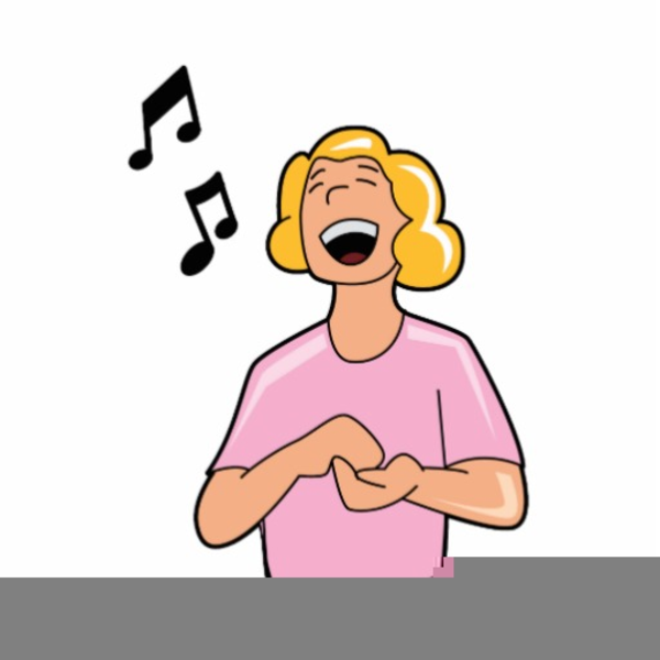 girl singers clipart