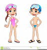 Bathing Suit Female Clipart Image