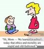 Ethical Dilemma Cartoon Image