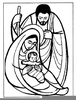 Baby Jesus Clipart Black White Image