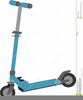 Child On Scooter Clipart Image