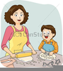 Mother Cooking Clipart Image