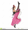 Can Can Dancer Clipart Image